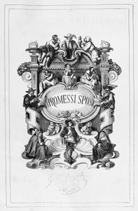 Die Verlobten, Titelseite für die Ausgabe 1840-1842 des Romans von Alessandro Manzoni (1785-1873)