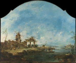 Fantastische Landschaft von Francesco Guardi