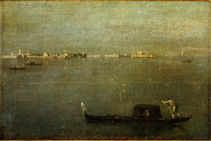 Gondel auf der Lagune von Francesco Guardi