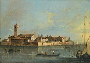 Isola del Lazzaretto Vecchio, zweite Hälfte des 18. Jahrhunderts von Francesco Guardi