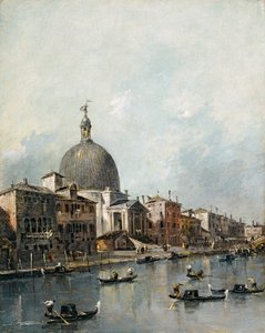 Die Kirche San Simeone Piccolo am Canal Grande, Venedig