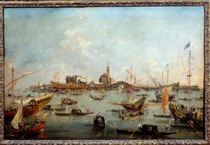 Der Doge auf der Bucentaurus in San Nicolo in Venedig am Himmelfahrtstag von Francesco Guardi