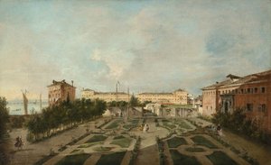 Der Garten des Palazzo Contarini dal Zaffo, ca. 1770 von Francesco Guardi