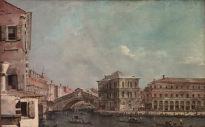 Der Große Kanal oberhalb der Rialto, späte 1760er Jahre