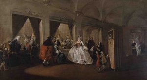 Der Salon der Nonnen in San Zaccaria von Francesco Guardi