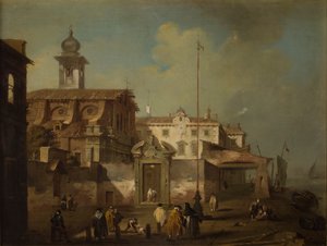 Ansicht einer italienischen Stadt von Francesco Guardi