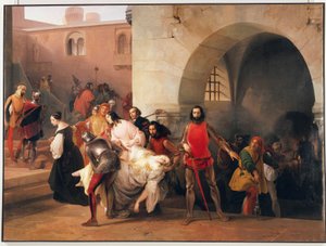 Bice im Keller seines Schlosses in Rosate gefunden von Marco Visconti von Francesco Hayez