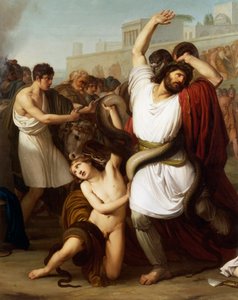 Italien, Mailand, Gemälde des trojanischen Priesters Laokoon (Detail) von Francesco Hayez