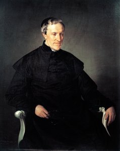 Porträt von Antonio Rosmini Serbati, von Francesco Hayez (1791-1882), Öl auf Leinwand von Francesco Hayez