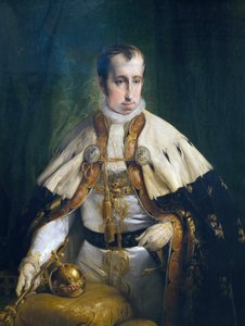 Porträt von Ferdinand I. von Österreich, von Francesco Hayez von Francesco Hayez