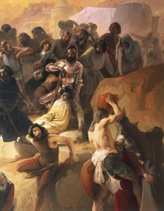 Der Durst der ersten Kreuzfahrer in Jerusalem (Detail)