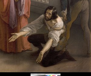 Das letzte Treffen zwischen Jacopo Foscari und seiner Familie vor dem Exil von Francesco Hayez