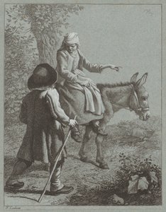 Junge und Mädchen mit einem Esel, 1764 von Francesco Londonio