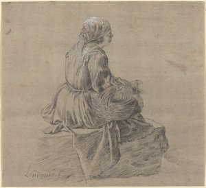 Sitzende Bäuerin von Francesco Londonio