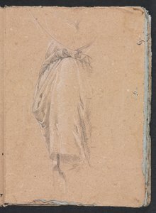 Verona Skizzenbuch: Draperiestudie mit Ellbogen (Seite 5) von Francesco Lorenzi