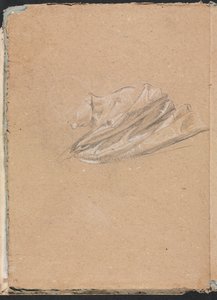 Verona Skizzenbuch: Kopf und Schulter mit Draperie (Seite 14) von Francesco Lorenzi