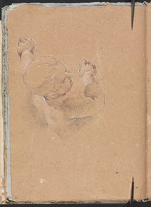 Verona Skizzenbuch: Putto (Seite 22) von Francesco Lorenzi
