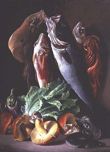 Stillleben mit Fisch