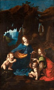 Vergine delle Rocce del Borghetto, ca. 1518-1520 von Francesco Melzi