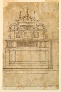 Projekt für einen Altar von Francesco Mosca