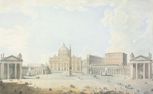 St. Peter, die Basilika und der Platz