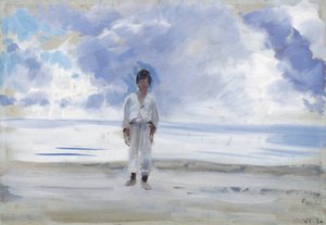 Junge am Meeresufer von Francesco Paolo Michetti
