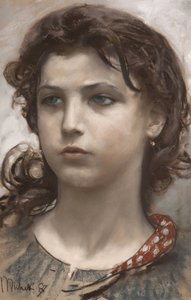 Porträt eines jungen Bauern von Francesco Paolo Michetti