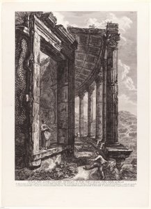 Ansicht der Tür und des Peristyls des Tempels der Vesta