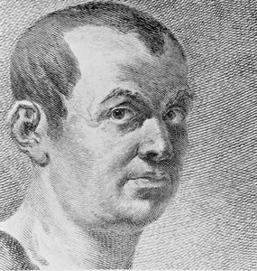Porträt von Giovanni Battista Piranesi von Francesco Polanzani