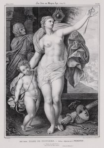 Allegorisches Gemälde von Diane de Poitiers, Mätresse von König Heinrich II. von Frankreich