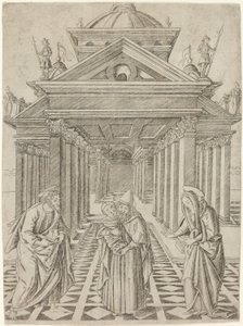 Die Darstellung im Tempel, Platte vier aus dem Leben der Jungfrau und Christus