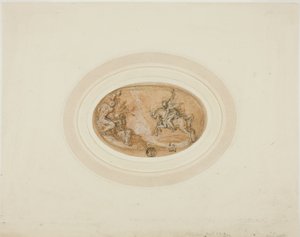 Marcus Curtius springt in den Abgrund von Francesco Salviati