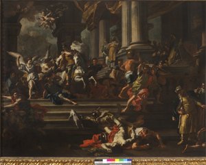 Heliodor aus dem Tempel von Jerusalem vertrieben