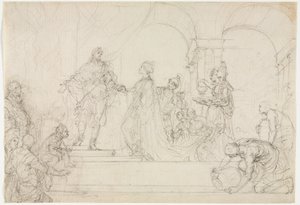 Treffen von Salomo und der Königin von Saba von Francesco Solimena