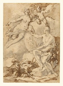 Venus erhält von Vulkan die Waffen des Aeneas