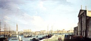 Das Bacino di San Marco mit dem Dogenpalast und der Riva degli Schiavoni von Francesco Tironi