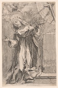 Die heilige Katharina von Siena empfängt die Stigmata von Francesco Vanni