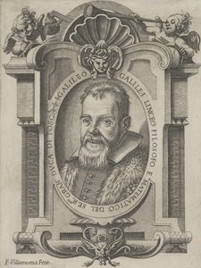 Porträt von Galileo Galilei, 1613 von Francesco Villamena