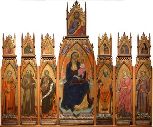 Madonna und Kind. Christus und Heilige