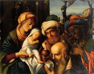 Anbetung der Könige von Francesco di Simone da Santacroce