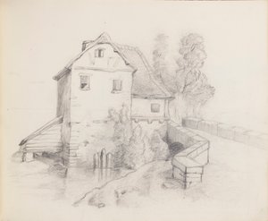 Mühlenhaus an einem Bach von Francis Augustus Lathrop