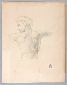 Skizze für "Nacht" von Francis Augustus Lathrop