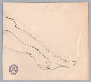 Studie für "Diana und ihre Begleiterinnen unter den Sternbildern" von Francis Augustus Lathrop