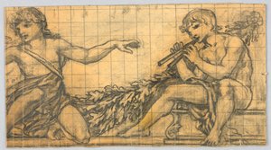 Studie für ein Wandgemälde von Francis Augustus Lathrop