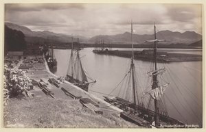 Hafen von Portmadoc von Borth, 1860-94 von Francis Bedford