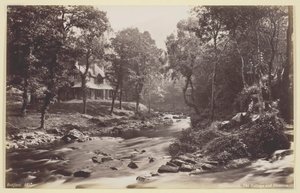 Watersmeet, das Cottage und die Bäche, 1860-94 von Francis Bedford