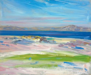 Die Ansicht der weißen Sandstrände, Iona von Francis Campbell Boileau Cadell