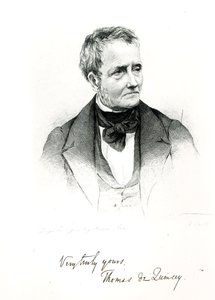 Thomas de Quincey (1785-1859), von einem Daguerreotypie-Foto von Howie von Francis Croll