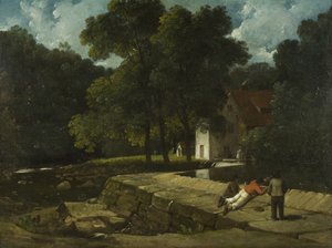 Die Schnupftabakmühle, Stapleton, um 1822 von Francis Danby