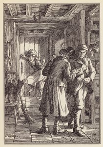Illustration für Die Grille an der Herdstelle von Charles Dickens von Francis Donkin Bedford